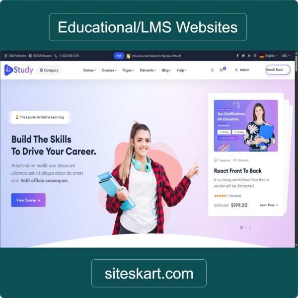 Educational & Online Course LMS Websites