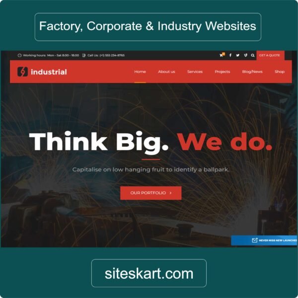 Factory, Corporate & Industry Websites