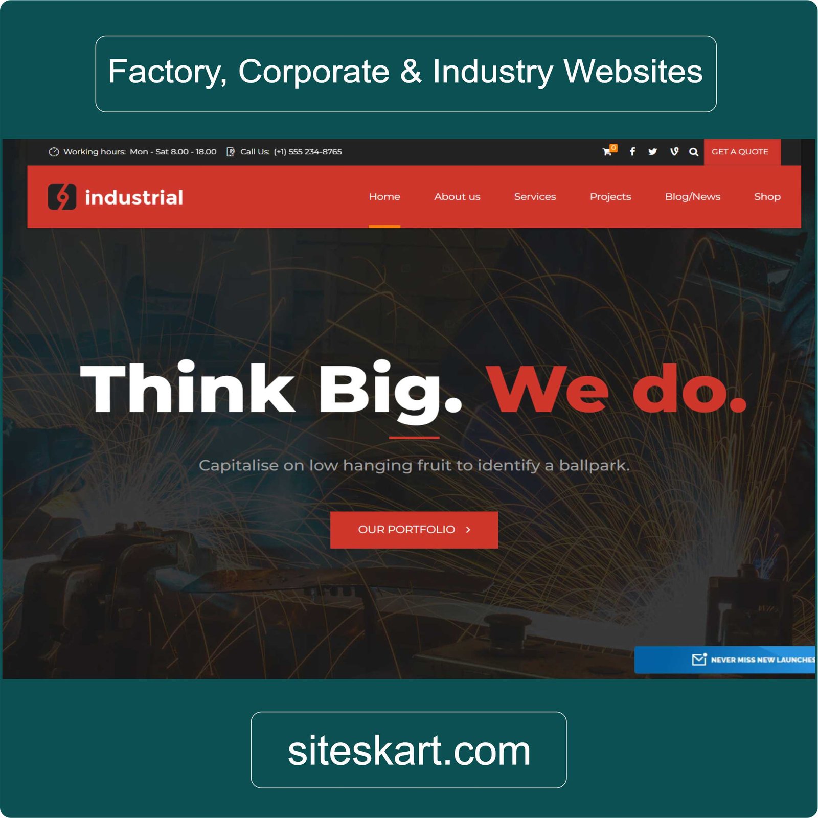 Factory, Corporate & Industry Websites