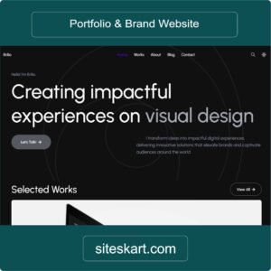 Professional Portfolio & Personal Brand Website