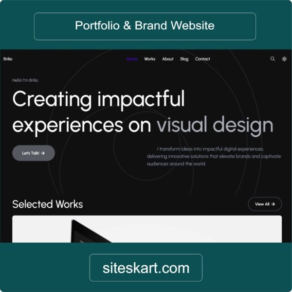 Professional Portfolio & Personal Brand Website